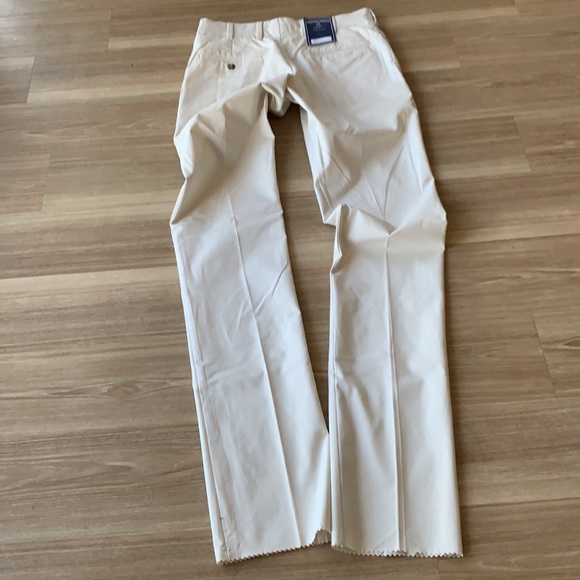 Frank’s made USA trim fit unhemmed ( tall inseam for tall men) plain front khaki - Picture 10 of 17